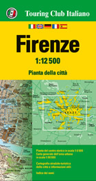 mappa di città Firenze - con Fiesole, Rifredi, Novoli, Osmannoro, Legnaia, S. Gaggio, Galluzzo, Arcetri, Badia a Ripoli, Rovezzano - mappa della città - nuova edizione