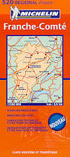 mappa stradale regionale 520 - Franche-Comté / Francia Contea (nuova ed.)