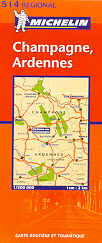 mappa stradale 514 - Francia - Champagne, Ardennes