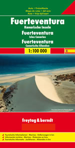 mappa stradale Fuerteventura (Isole Canarie) - mappa stradale - con sentieri, spiagge, percorsi panoramici - EDIZIONE Dicembre 2023