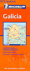 mappa stradale n.571 - Galicia/Galizia - con Santiago de Compostela, La Corugna, Vigo, Lugo, Pontevedra, Ourense