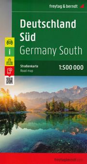 mappa stradale Germania Sud - edizione 2022