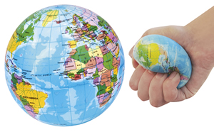 globo geografico Globo Antistress / Anti-stress Ball - il regalo ideale per appassionati di viaggi e per imparare la geografia in modo divertente - edizione 2021