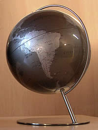 globo geografico Globo in Metallo con base e sostegno in metallo - diametro 30 cm