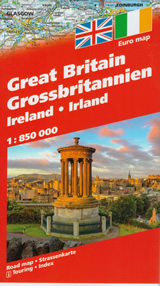 mappa Gran Bretagna e Irlanda stradale 2024