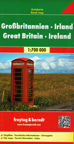 mappa stradale Gran Bretagna e Irlanda - mappa stradale - edizione Dicembre 2023