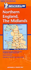 mappa n.502 Gran Bretagna Northern England, The Midlands