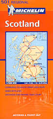 mappa stradale n.501 - Gran Bretagna - Scozia, Scotland - con Edinburgo e Glasgow