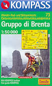 mappa topografica 73 - Gruppo di Brenta