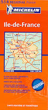 mappa stradale regionale 514 - Ile-de-France / Regione di Parigi (nuova ed.)