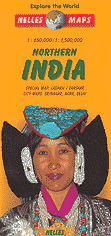 mappa stradale India 1 - Nord