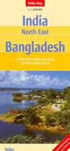 mappa stradale n.5 - India Nord Est - con Bangladesh, Bhutan e Myanmar Occidentale