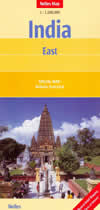 mappa stradale n.3 - India Est e Nepal