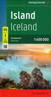mappa stradale Islanda - con Reykjavik, Kalfafell, Akureyri, Selfoss, Kópavogur, Hafnarfjörður, Reykjanesbær - EDIZIONE Dicembre 2022