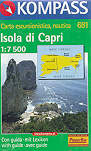 mappa topografica 681 - Isola di Capri