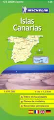 mappa stradale n.125 - Isole Canarie - con La Palma, La Gomera, El Hierro, Tenerife, Gran Canaria, Fuerteventura, Lanzarote