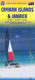 mappa Isole Cayman e Jamaica stradale