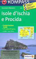 mappa n.680 Isole d' Ischia e Procida plastificata, compatibile con GPS