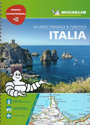 atlante stradale Italia - Atlante Stradale Michelin - rilegato a spirale - con stazioni di servizio, nomi degli svincoli autostradali, distanze chilometriche, piante di città, campeggi, percorsi panoramici - cartografia facile da leggere, precisa ed aggiornata - nuova edizione