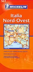 mappa stradale n.561 - Italia nord ovest - con Lombardia, Piemonte, Valle d'Aosta, Liguria