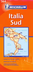 mappa stradale n.564 - Italia Sud - con Puglia, Molise, Campania, Calabria, Basilicata