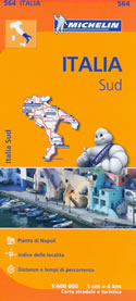 mappa stradale n.564 - Italia Sud - con Puglia, Molise, Campania, Calabria, Basilicata - nuova edizione