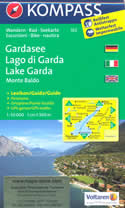 mappa topografica n.102 - Lago di Garda, Monte Baldo, Riva del Garda, Salò, Desenzano del Garda, Sirmione, Lago d'Idro, Caprino Veronese, Lago di Ledro - con informazioni turistiche, sentieri CAI, percorsi panoramici e parchi naturali - mappa plastificata, compatibile con GPS + mappa panoramica