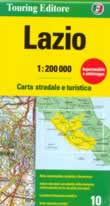 mappa stradale regionale Lazio - mappa plastificata