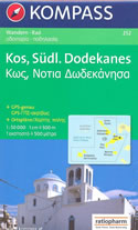 mappa topografica n.252 - Kos, Leros, Kalimnos, Nisiros, Astipalea (isole della Grecia) - mappa escursionistica, con spiagge, percorsi per il trekking, luoghi panoramici e parchi naturali - compatibile con GPS - nuova edizione