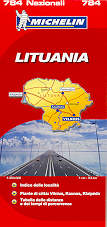 mappa stradale n.784 - Lituania