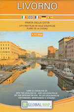 mappa di città Livorno - mappa della città di Livorno e dintorni con Antignano, Montenero e Stagno - EDIZIONE 2024