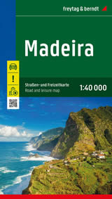 mappa stradale Madeira - mappa stradale ed escursionistica - con Isola di Porto Santo e Isole Desertas - con sentieri, spiagge, percorsi panoramici - EDIZIONE 2024