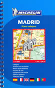 mappa di città Madrid - mappa della città a spirale - formato tascabile