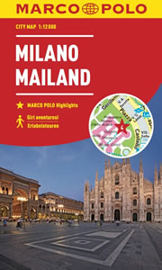 mappa di città Milano - mappa di città - mappa impermeabile e antistrappo - edizione 2023