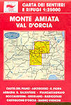 mappa topografica n.40/41 - Monte Amiata, Val d' Orcia, Castel del Piano, Arcidosso, Santa Fiora, Campiglia