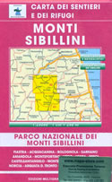 mappa topografica Monti Sibillini - Norcia, Arquata del Tronto, M. Vettore, Bolognola, Fiastra, Visso, M. Priora - n.60/61 Multigraphic - nuova edizione