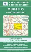 mappa n.28 Mugello e Alto con Passo del Muraglione, il Giogo, Marradi, Borgo S. Lorenzo, Vicchio, Godenzo
