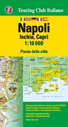 mappa Napoli con Isola di Capri, d'Ischia città