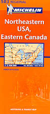 mappa stradale 583 - USA NordEst, Canada Est