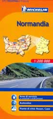 mappa stradale n. 513 - Normandia - con Rouen e Caen