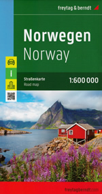 mappa stradale Norvegia - con Oslo, Stavanger, Molde, Bodø, Oslo, Drammen, Sarpsborg, Hamar, Lillehammer, Skien, Kristiansand, Arendal, Bergen, Leikanger, Trondheim, Tromsø, Vadsø - EDIZIONE Luglio 2022