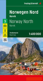 mappa stradale Norvegia Nord - mappa stradale - con cartografia dettagliata ed aggiornata - EDIZIONE 2024