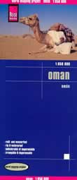 mappa stradale Oman - con Muscat, Sur, Al-Duqm, Masirah, Salalah, Dhofar, Hajar-al-Gharbi, Jiddat al-Harasis - Mappa Plastificata - edizione 2013