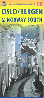 mappa di città Oslo - mappa della città impermeabile e antistrappo - con mappa stradale della Norvegia del Sud - dettagliata e facile da leggere, con trasporti pubblici, attrazioni e luoghi panoramici - Edizione Dicembre 2023