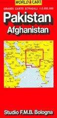 mappa Pakistan, Afghanistan