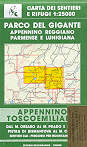 mappa topografica 14/16 - Parco del Gigante - Appennino Reggiano, Parmense e Lunigiana