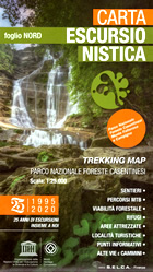 mappa Parco Nazionale Foreste Casentinesi, Monte Falterona e Campigna carta dei sentieri con CAI, percorsi MTB, viabilità forestale, alte vie cammini, rifugi, aree attrezzate, località turistiche, punti informativi Santa Sofia, Portico di Romagna, Strada S. Zeno, Galeata, Premilcuore, Godenzo, Passo del Muraglione, Stia, Mandrioli, Eremo Camaldoli, Pratovecchio, Pieve Romena, Consuma, Castel Niccolò, Poppi, Soci, La Verna, Badia Prataglia, Bagno Casentino, Mugello