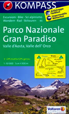 mappa topografica n.86 - Parco Nazionale del Gran Paradiso, Valle d' Aosta, Valle dell'Orco, Val di Rhêmes, Valgrisenche, Valsavarenche, Val d'Isère, Ceresole Reale, Ronco Canavese, Locana, Valprato Soana, Punta Tersiva - plastificata, compatibile con GPS