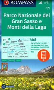 mappa n.2476 Parco Nazionale del Gran Sasso, Monti Laga, Ascoli Piceno, Teramo, Sibillini, Norcia, M. Gorzano, L'Aquila, Corno Grande, Castel Monte, Civitella Tronto compatibile con GPS 2023