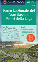mappa n.2476 Parco Nazionale del Gran Sasso, Monti Laga, Ascoli Piceno, Teramo, Sibillini, Norcia, M. Gorzano, L'Aquila, Corno Grande, Castel Monte, Civitella Tronto compatibile con GPS 2022